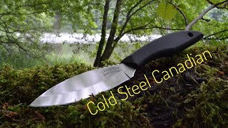 Нож cold steel canadian belt knife. Тест по дереву.