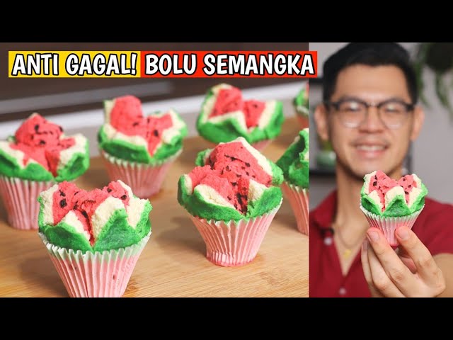 BOLU KUKUS SEMANGKA! ANTI GAGAL, NO RIBET | Resep Jerry Masterchef class=