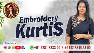 Embroidery Kurtis #elentra #elentradesigns #viralvideo #womensclothing #embroiderykurtis #online