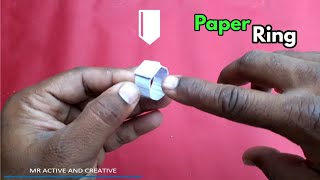 How to Convert Paper into Ring | Origami Paper Ring