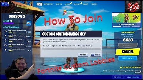 How To Create Or Join Fortnite Custom Lobbies