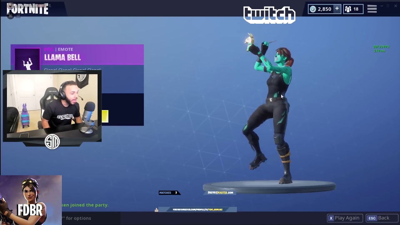 Streamers Reacts to the *LLAMA BELL* DANCE EMOTE - Fortnite Funny