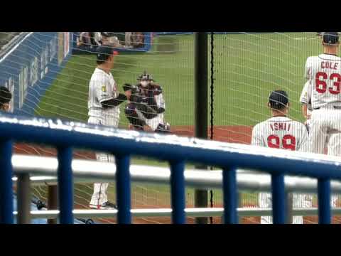 清水昇 ブルペン投球練習 東京ヤクルトスワローズ