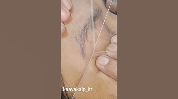 #left eyebrow threading#eyebrow tutorial#niche ka shape kaise de