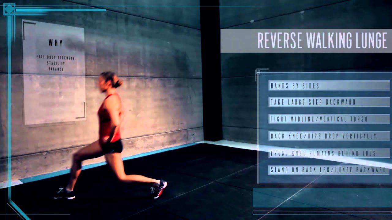 Reverse Walking Lunge - YouTube