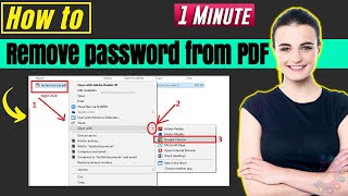 How to remove password from pdf 2024 | How to 1 Minute