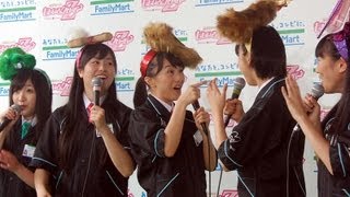 ももクロ、弁当開発で囲み取材　「ファミマ」x「ももクロ」共同開発弁当発表会　囲み