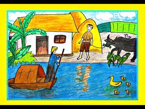 Video VẼ TRANH ĐỀ TÀI TỰ CHỌN: CUỘC SỐNG QUANH EM - PHONG... - youtube
