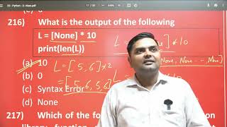 Information Python - 02 Test (216 - 235)  CS Cracker Vol 1 Video Solutions News
