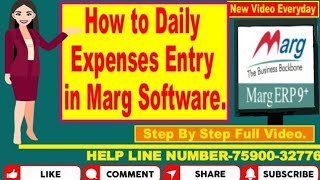 HOW TO ENTRY DAILY/ REGULAR EXPENSES IN MARG SOFTWARE | MARG SOFTWARE ME DAILY EXPENSES ENTRY MARG. screenshot 5