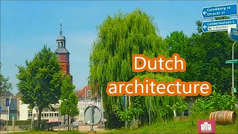 Neighbors city Buren. Dutch architecture. Fortress wall. Sint-Lambertuskerk. House Gate