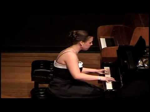 Stephanie recital, piano solo: "Etude in C minor" ...