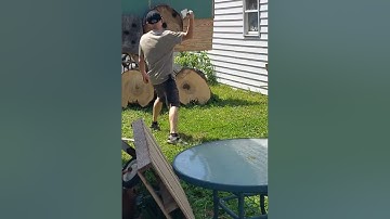 TARGET PRACTICE WITH MY WYATT HINES CUSTOM THROWING CLEAVER