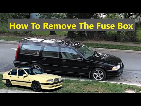 How to remove the fuse box panel assembly on a P80 Volvo 850, S70, V70, XC70, V70R, etc. - VOTD