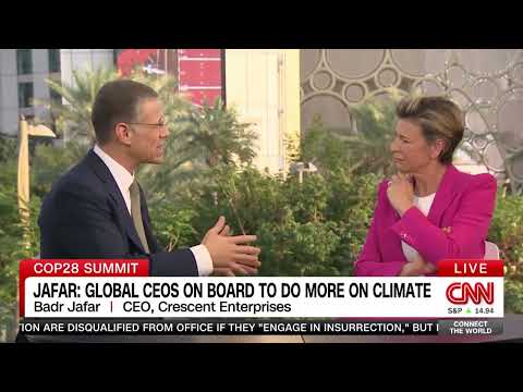 CNN’s Becky Anderson Interviews Badr Jafar at COP28