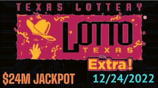 Lotto Texas Winning Numbers 24 December 2022. Today TX Lotto Drawing Results Saturday 12/24/2022