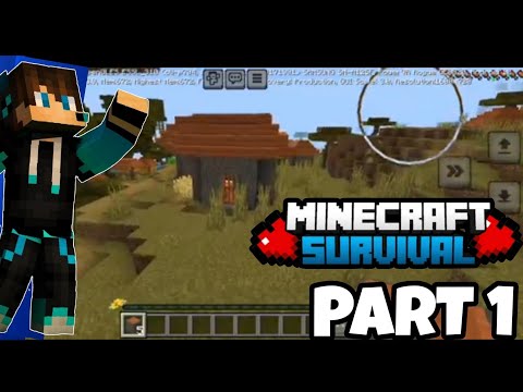 minecraft survival series episode 1 and I found village - YouTube