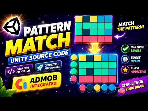 Pattern Match - Unity Puzzle Game | Puzzle Game In Unity | Unity Source Code
