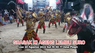 The Best!! Grasak Ki Ageng Lembu Suro Live Perform Hut Ri Ke  77 20 Agustus Desa Pingit
