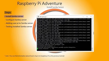 Raspberry Pi Adventure - How to install samba server