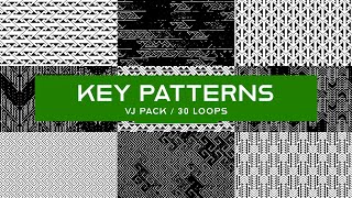 Key Patterns || VJ Loops Pack