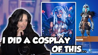 Valkyrae remembering this FORTNITE skin she COSPLAYED