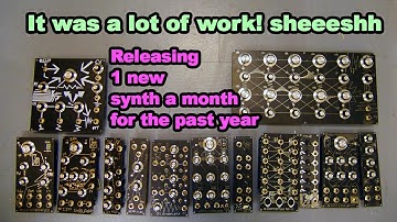 One Year Of Designing And Releasing A Synthesizer Module A Month.