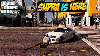 GTA V: Toyota Supra Turbo '98 (A80) Gameplay with Ultra Realistic QuantV Graphics Mod