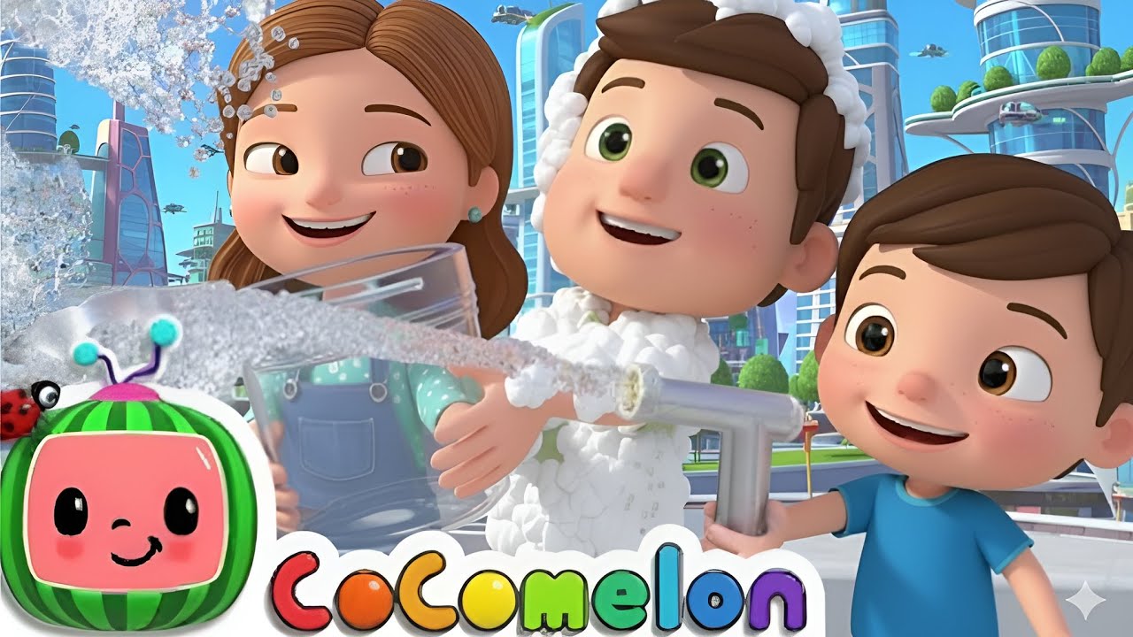 Car Wash Song | UNIQUE Teamwork & Cleaning Routine | 3D Animated