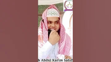 Shaykh Abdul Karim Salafi Hafizahullah 