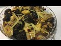Steam Chicken with Black Fungus and Dried Mushrom