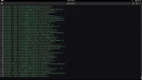 Using ccmake to build PHP