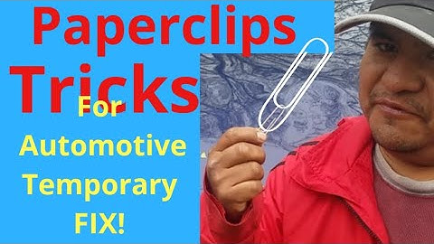 Coolant Temperature Sensor Quick fix for car, Paperclip Tricks for Automotive Quick Fix