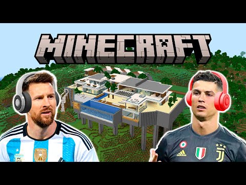 ميسي ورونالدو يلعبان ماينكرافت