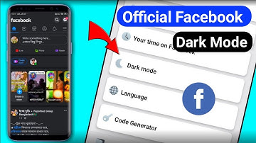 Official Facebook Dark Mode Enable || Fb Dark Mode || Facebook Dark Mode And Night Mode On [Bangla]