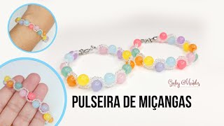 PULSEIRA DE MIÇANGAS EFEITO ONDA / Fácil e Rápida para Iniciantes by Gaby Mendes