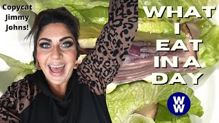 WHAT I EAT IN A DAY ON WW TO LOSE WEIGHT - COPYCAT JIMMY JOHNS UNWICH