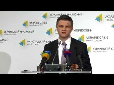 Dmytro Shymkiv. Ukraine Crisis Media Center, 15th of October 2014