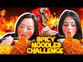 Spicy korean noodle challenge  with  my korean friend