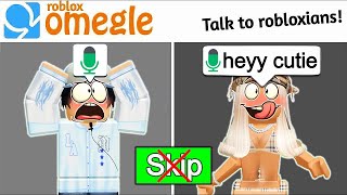 Roblox Omegle VOICE CHAT... But i cant SKIP ANYONE 8