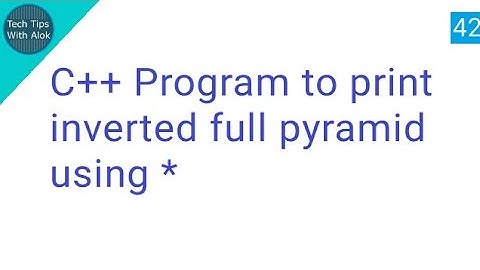 C++ program to print inverted full pyramid using *