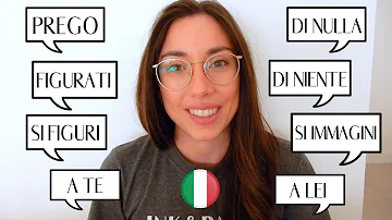 Jak Italové odpovídají na Grazie?