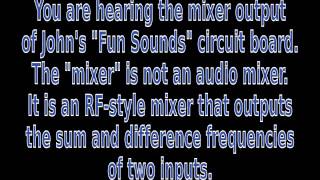 Audio Mixer Sum and Difference Frequencies