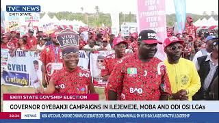 Governor Oyebanji Campaigns In Ilejemeje, Moba, Odi LGAs, Ekiti State
