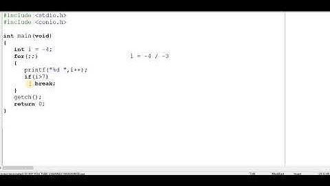 C Program : Problem 10 of Infinite for Loop with break Statement