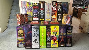2021 Canister Shell Comparison (Fireworks) Demo - 26 Shells (W. Class/Winda/Tako/Brothers/Raccoon)