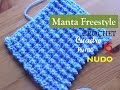 PUNTO NUDO a crochet - cuadro 7 manta FREESTYLE (diestro)