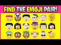 FIND THE EMOJI PAIR! P00010 Find the Difference Spot the Difference Emoji Puzzles PLP