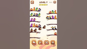 Bird Sort 2: Color Puzzle Level 7 #games #gameplay #gaming