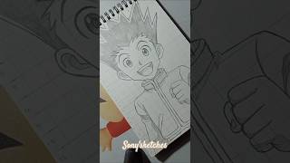 Gon freecss easy drawing#hunterxhunter #ytshorts